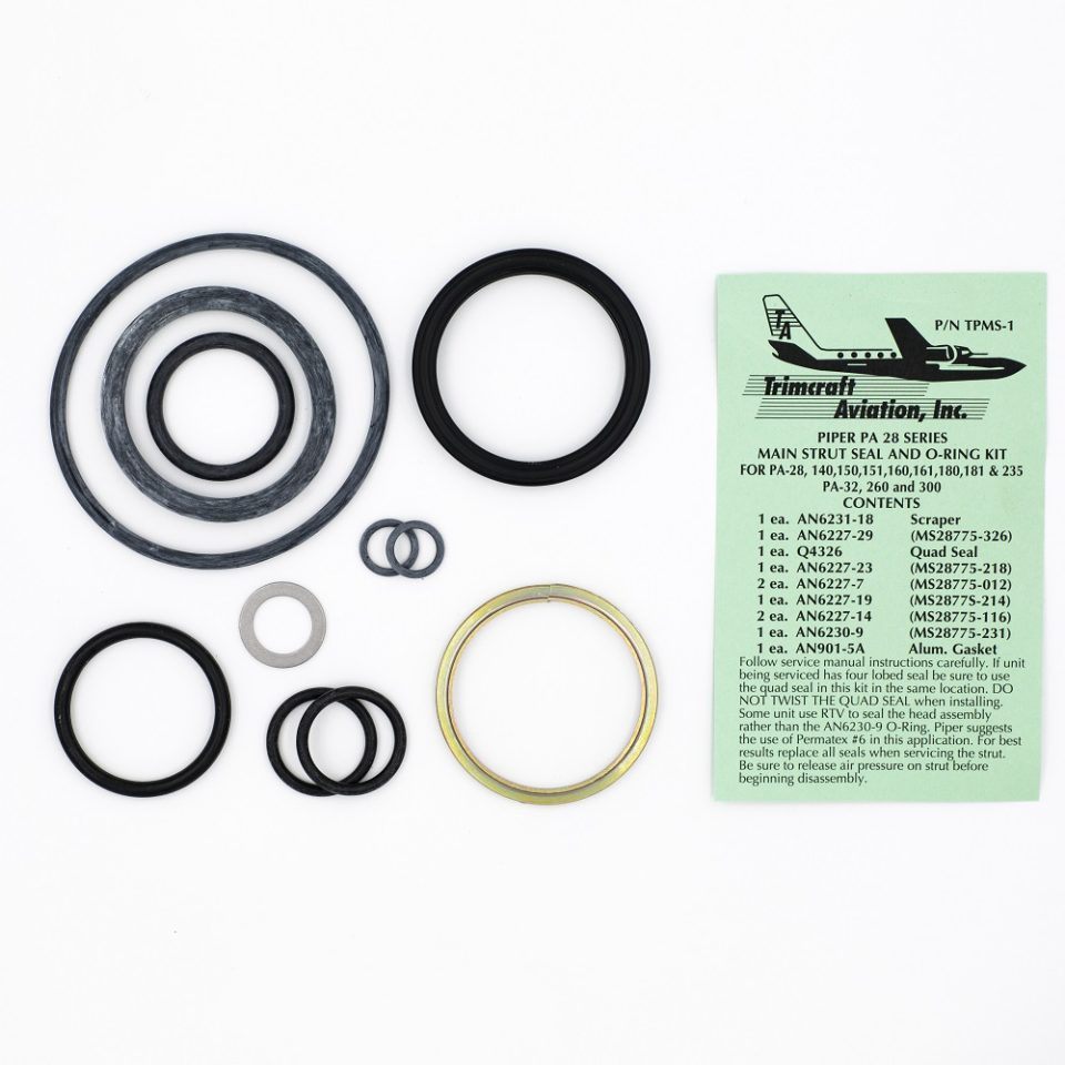 TPMS-1 Piper main strut seal kit | Plane Parts Inc.